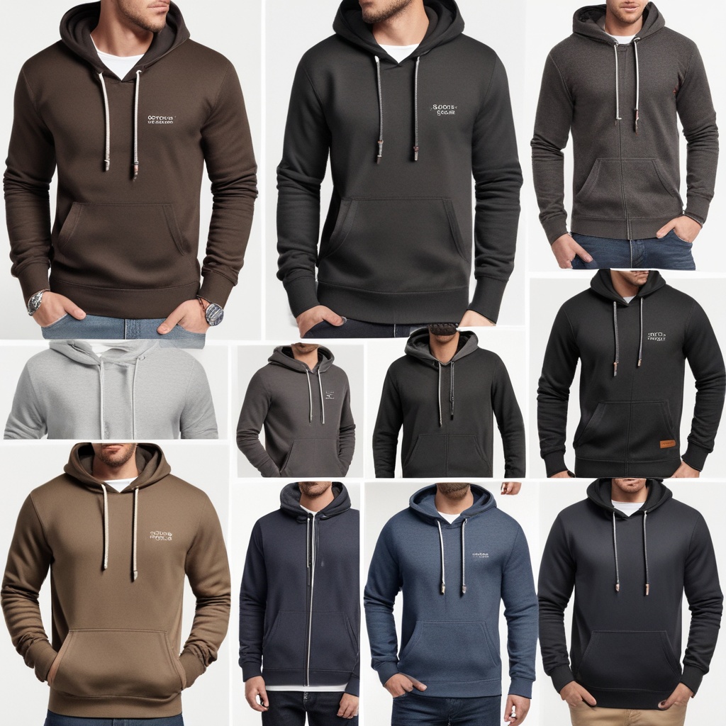 Selection of men's hoodies combining comfort and style